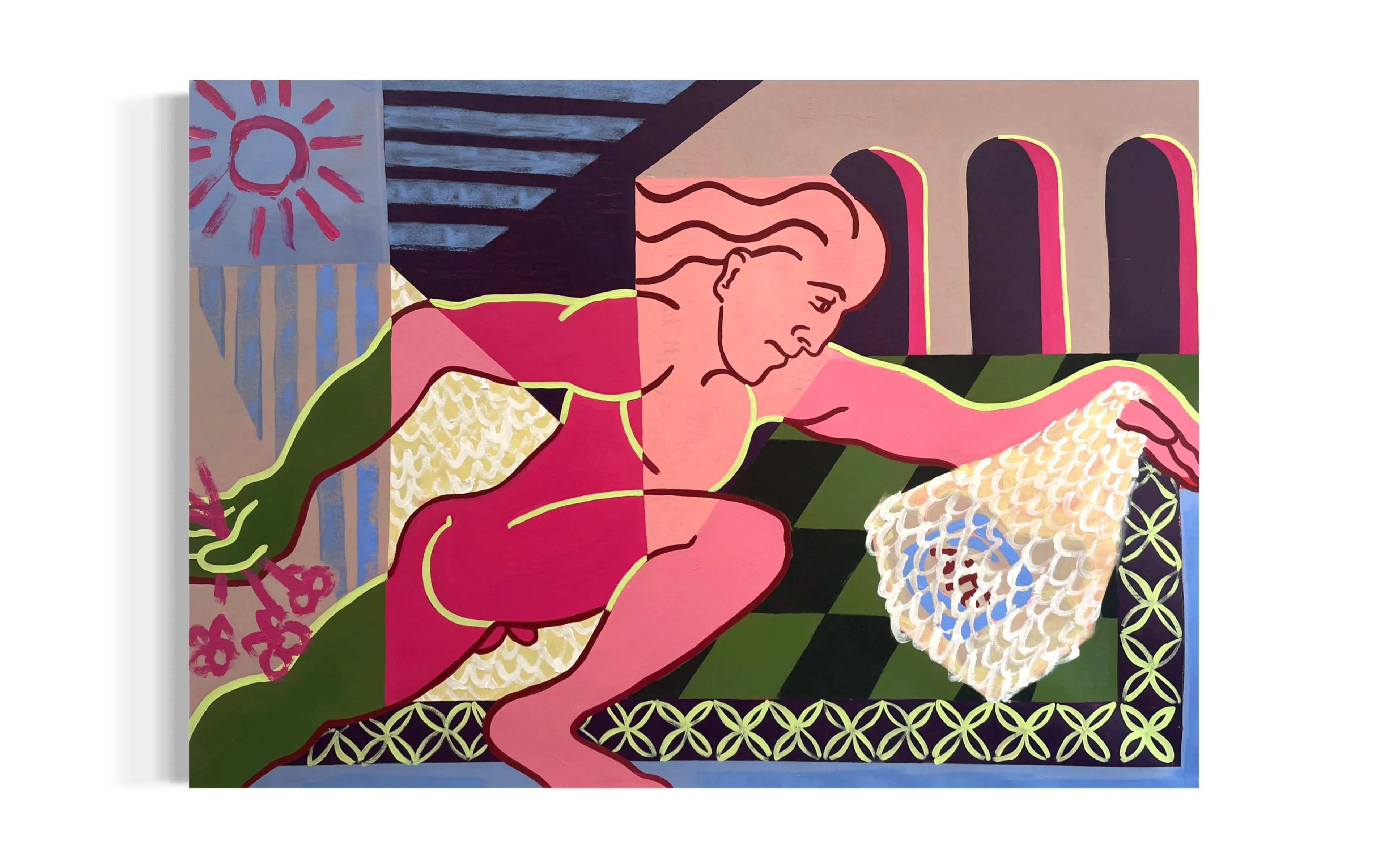 Image of Favorite by Eduard Rybalevskyi, size: 120x80cm, Painting medium, part of the Fragments of a myth series, priced at $700 (≈ 31,640 грн)