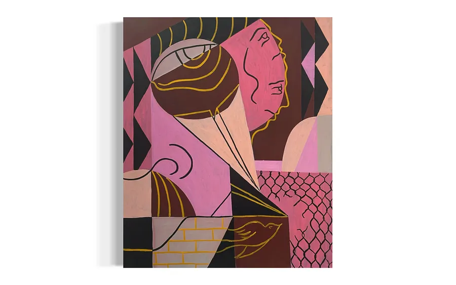 Image of Big people - small opportunities by Eduard Rybalevskyi, size: 120x100, made of Canvas, acrylic, Painting medium, from Kyiv, part of the Fragments of a myth series, priced at $800 (≈ 36,160 грн)