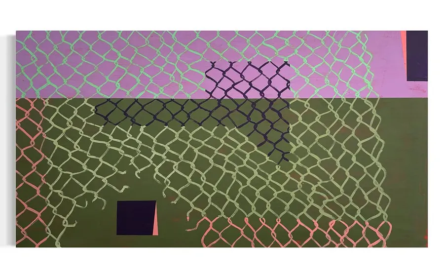 Image of Untitled by Eduard Rybalevskyi, size: 115x60, made of canvas, acrylyc, Painting medium, from Kyiv, part of the Grid series, priced at $600 (≈ 27,120 грн)